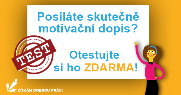 motivační dopis TEST